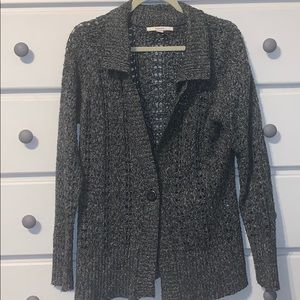 Merona heather charcoal gray cardigan, size XL